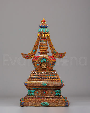 Handcrafted Buddhist Enlightenment Stupa
