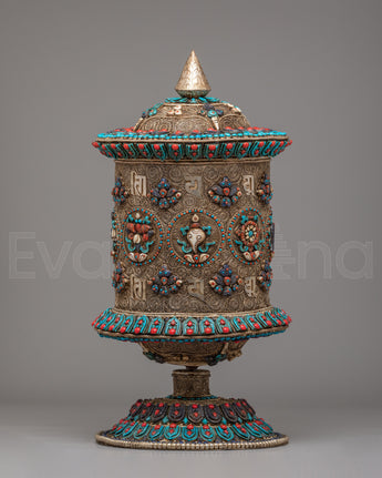 Handcrafted Mantra Prayer Wheel