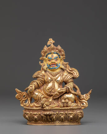 Handcrafted Copper Statue of Dzambhala