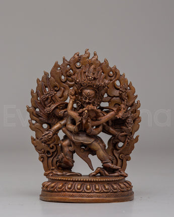 Handmade Vajrakilaya with Consort Statue