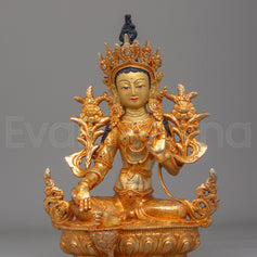 Tibetan Green Tara Statue