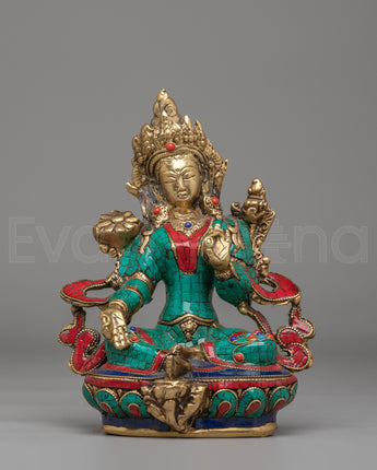 Spiritual Green Tara Deity Statue