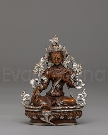Handmade Green Tara Statue
