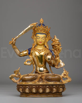 Manjushri Handmade Copper Statue