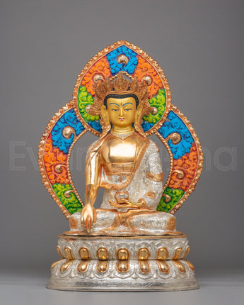 Buddhist Crown Shakyamuni Buddha Statue
