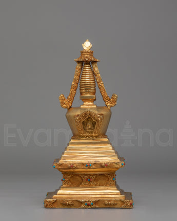 Gold Plated Enlightenment Stupa