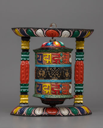 Two Rows Mantra Prayer Wheel