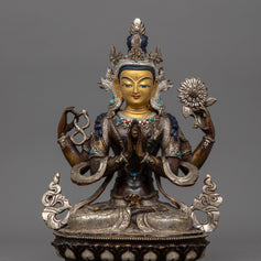 Himalayan Meditating Chenrezig Sculpture
