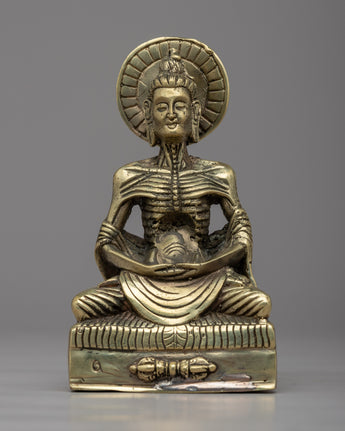 Handcrafted Fasting Buddha Statue