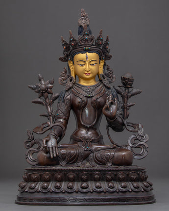White Tara Buddhist Sculpture