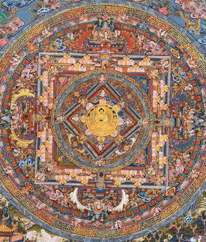 Buddha Mandala Thangka | Tibetan Wall Hanging Decoration | Zen Buddhism