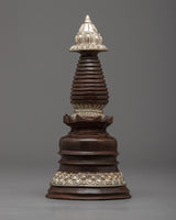 Handcrafted Silver Plated Stupa