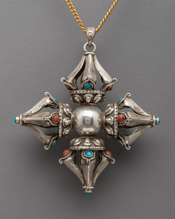 Tibetan Double Vajra Locket