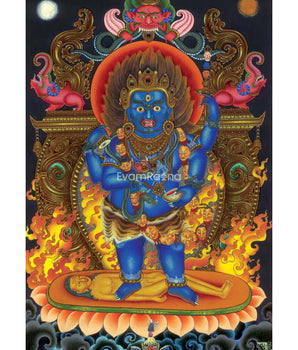 4 Armed Mahakala Thangka