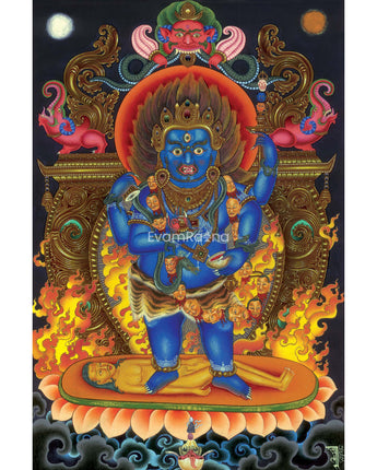 4 Armed Mahakala Thangka
