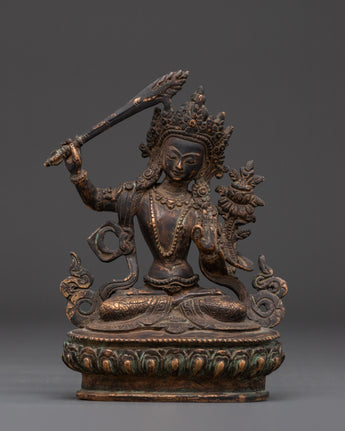 Handcrafted Manjushri Statue