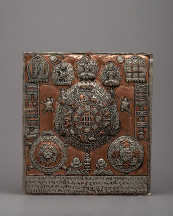Wheel Of Life With Others Metal Thanka