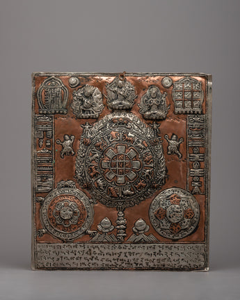 Wheel Of Life With Others Metal Thanka