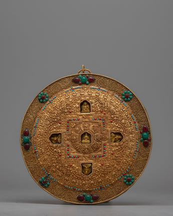 Tibetan Metal Mandala Thanka