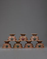 Set of 7 Handcrafted Offering Bowls