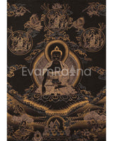 Shakyamuni Buddha Original Handmade Tibetan Thangka
