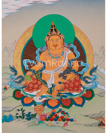 Original Thangka of Dzambhala