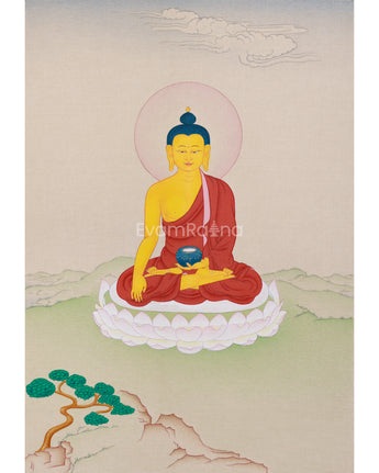 Tibetan Historical Buddha Shakyamuni Thangka
