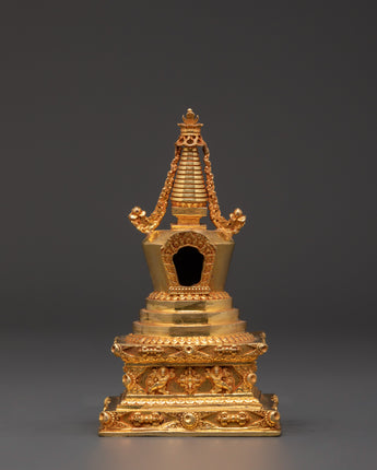 Sacred Spiritual Copper Stupa
