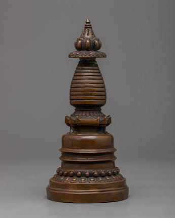 Handcrafted Copper Kadampa Stupa