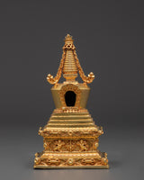 Buddhist Spiritual Copper Stupa