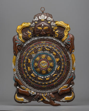 Metal Wall Hanging Buddhist Calendar