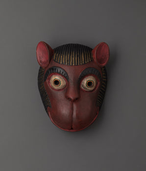 Tribal Monkey Mask Wall Hanging