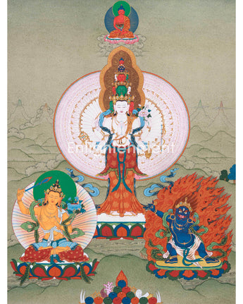 1000 Armed Avalokiteshvara Thangka