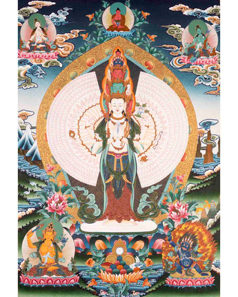 1000 Armed Avalokiteshvara Thangka