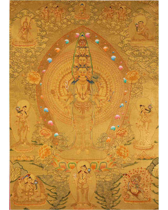 1000 Armed Avalokiteshvara Thangka