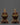 antique skull cup set