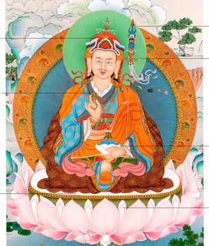 Guru Rinpoche Thangka | Tibetan Canvas Print