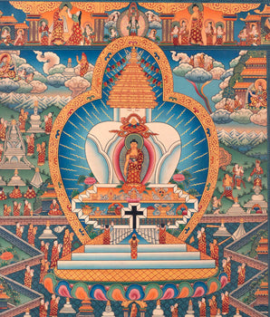 Buddhist Stupa Thangka | Buddhist Painting
