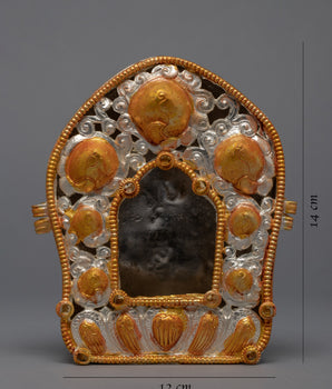 Tibetan Treasure Box | Gold Plated Ghau