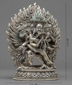 Vajrakilaya Consort Statue | Silver Plated Statue