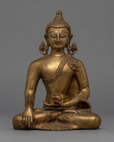 Brass Shakyamuni Buddha Statue