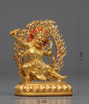 Machine Made Bodhisattva Vajrapani Statue | Gold Gilded Buddhist Statue
