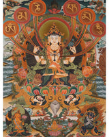 Chenrezig thangka nepal