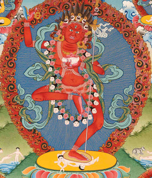 Vajravarahi Thangka | Traditional Buddhist Painting | Wall Hanging Decors