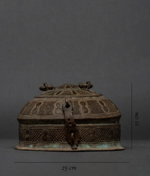 Original Old Hand Crafted Antique Vintage Jewelry Boxes | Old Net Box for Home Decor