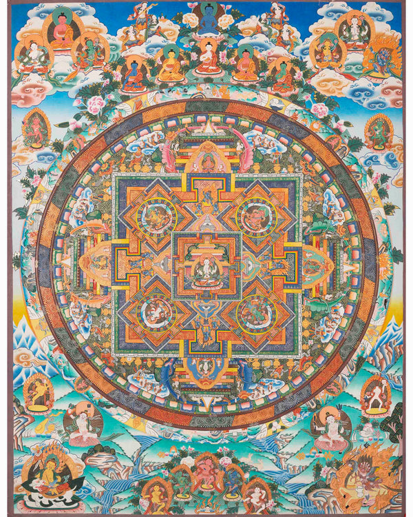 Buddhist Mandala Print 