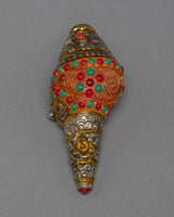 24k Gold Plating Sankha