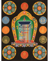 Eight Auspicious Symbol Thangka
