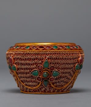 Filigree Inlay Crock Pot