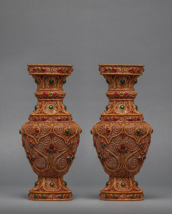 Buddhist Flower Vase Set